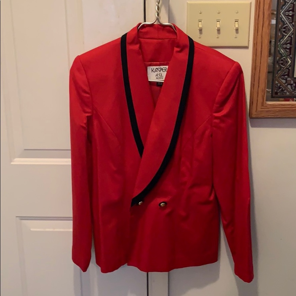 Vintage Kasper Petite Wool Blazer